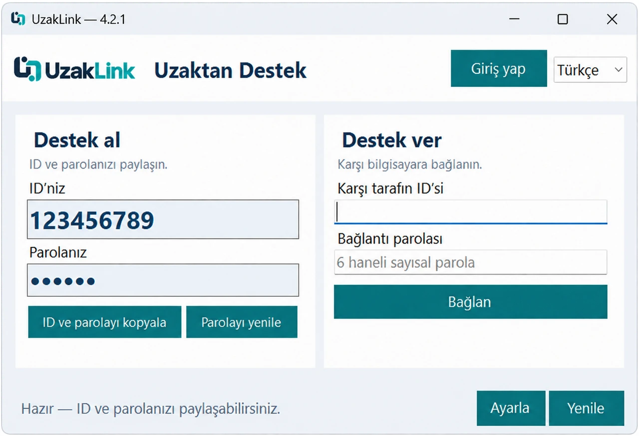 Cihazlarınızı gözden kaçırmayın. — arayüz önizlemesi